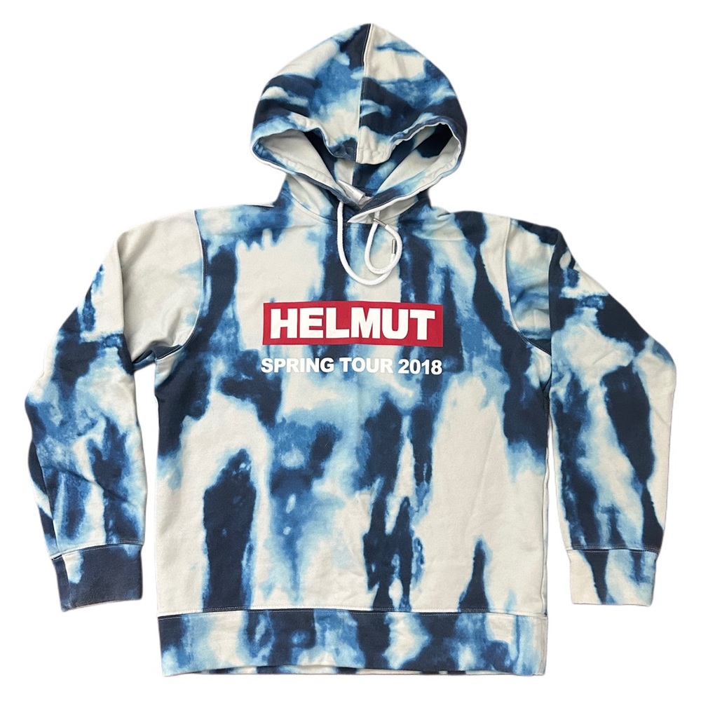 Helmut Lang Blue Tie-Dye Women's Sweater